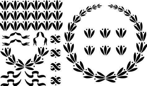 Free Wreath Black And White Clipart, Download Free Wreath Black And ...