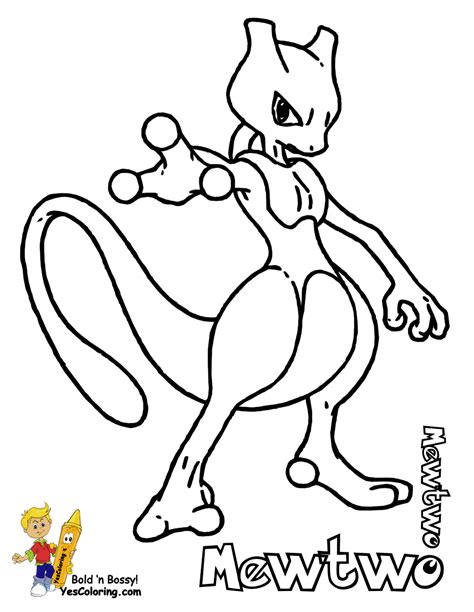 Coloring Pages Pokemon Mewtwo - Coloring Home