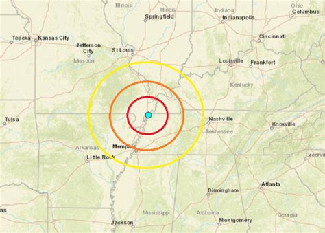 Quake Strikes in the Heart of the New Madrid Seismic Zone in Tennessee Today