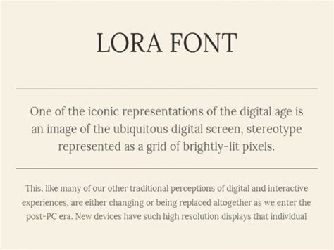 Lora Font Family Free Download - Fonts Empire