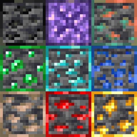 K3wl's Ore Outline for Bedrock Edition Minecraft Texture Pack