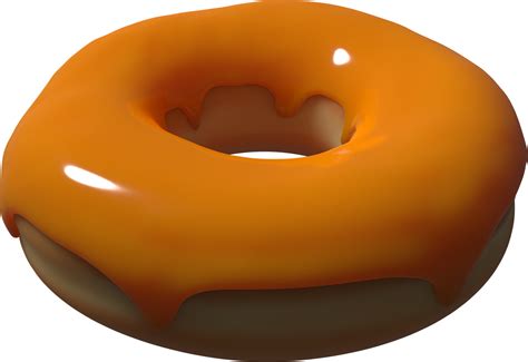 Caramel Donut 3D Illustration 10286218 PNG