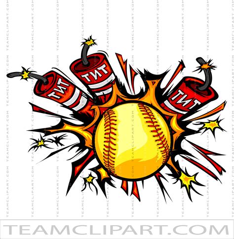 TNT Softball Logo | fastpitch softball clipart image | Vector Format