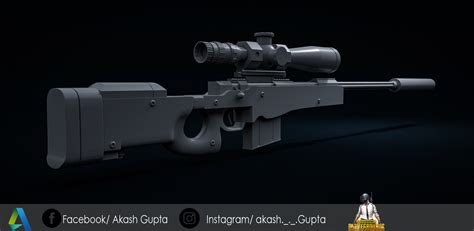 ArtStation - AWM SNIPER RIFLE (PUBG)