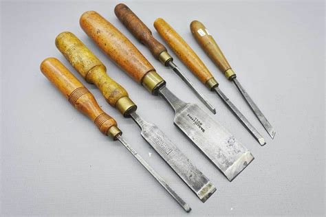 Vintage Set Of 6 Wood Chisels, - Tool Exchange