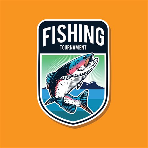 fishing logo template design 5094786 Vector Art at Vecteezy