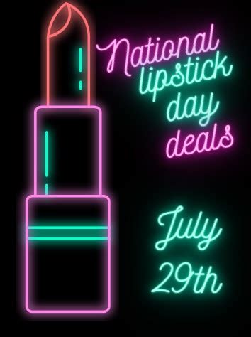 National Lipstick Day Deals July 29, 2023