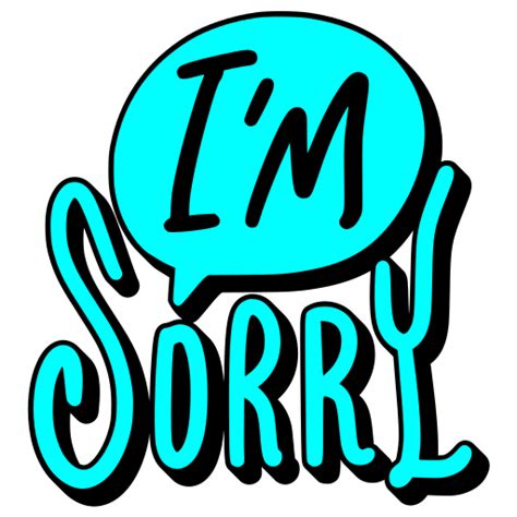 Sorry Stickers - Free miscellaneous Stickers