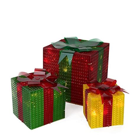 Outdoor Holiday Lighted Gift Boxes - Christmas Gifts for Everyone