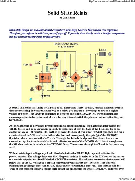 Solid State Relay | Semiconductor Devices | Electronics