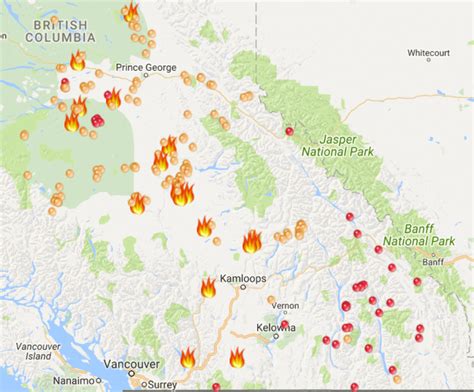 Wildfires continue to rage across BC (MAP & PHOTOS)