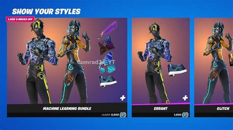 Fortnite New "WRAP SKINS" (Machine Learning) Bundle in the Item Shop ...