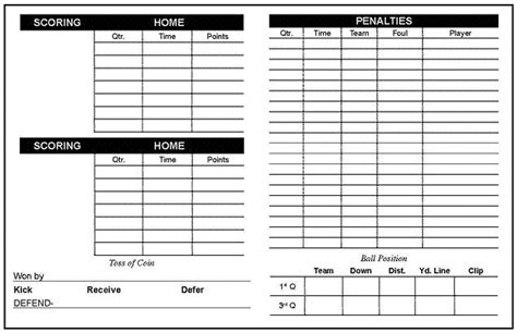 Printable Soccer Referee Game Card Template - Printable Templates Free