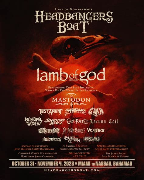 Headbangers Boat 2023 - 31/10/2023 (5 days) - Miami - United States