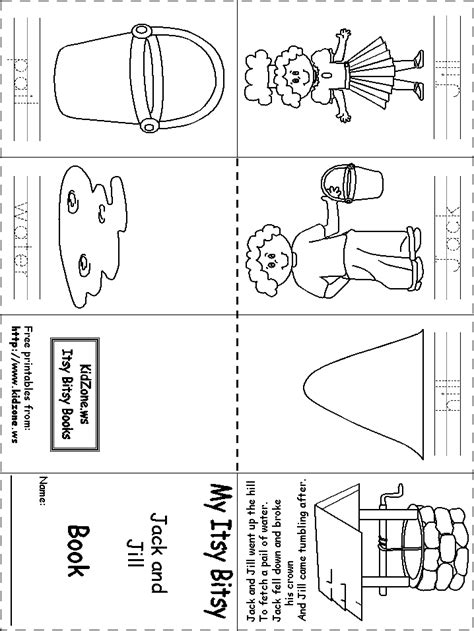 Jack And Jill Nursery Rhyme Printable