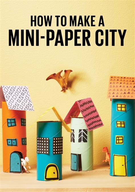 How to make a mini city out of paper rolls - Today's Parent | Kid friendly crafts, Paper roll ...