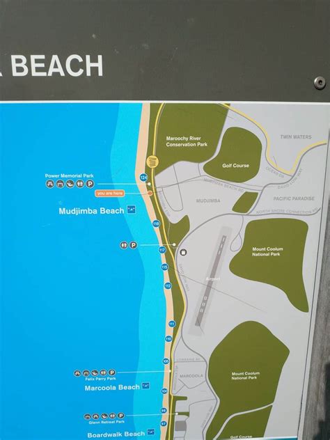 Mudjimba Beach Caravan Park Map