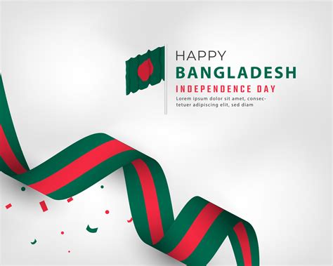 Happy Bangladesh Independence Day March 26th Celebration Vector Design ...