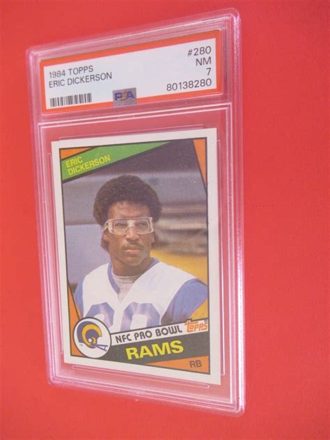 1984 TOPPS FOOTBAL #280 ERIC DICKERSON ROOKIE CARD PSA 7 NM | eBay