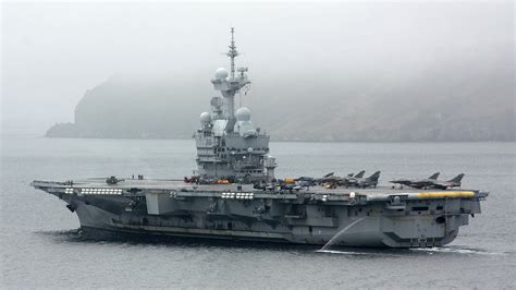 Download Warship Aircraft Carrier Military French Aircraft Carrier Charles De Gaulle (R91) 4k ...