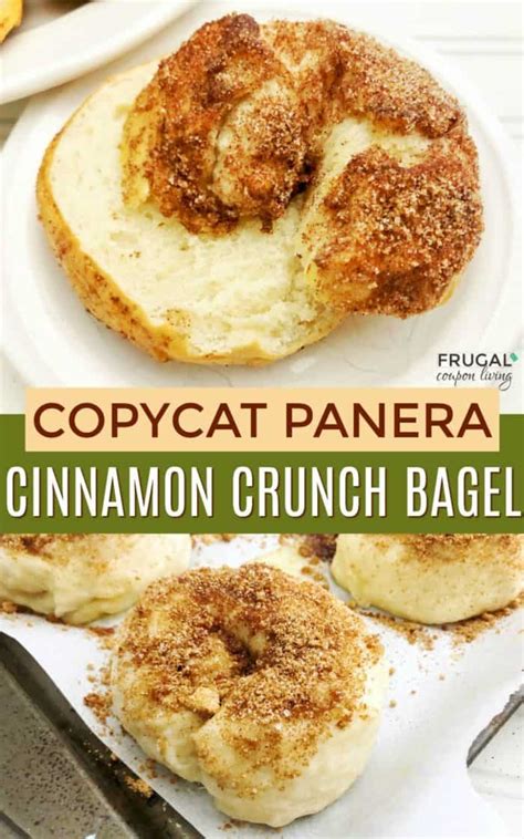 Panera Bread Inspired Copycat Cinnamon Crunch Bagel