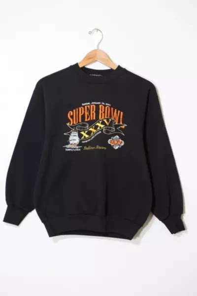 Vintage 2001 Super Bowl 35 Baltimore Ravens Crewneck Sweatshirt | Urban ...