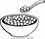 Cereal Bowl Coloring Page At GetColoringscom  Free Printable sketch template