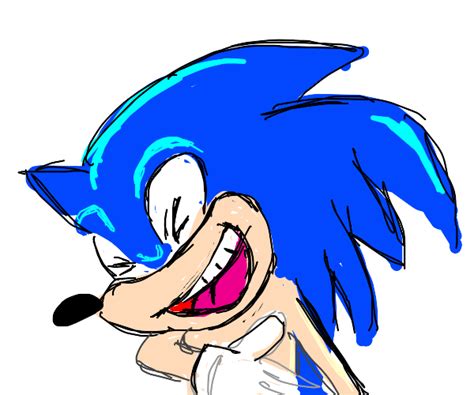 Sonic laughing - Drawception