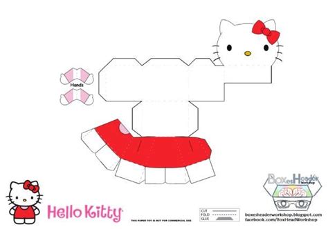 Papercraft Hello Kitty - Paperblog | Hello kitty printables, Hello ...