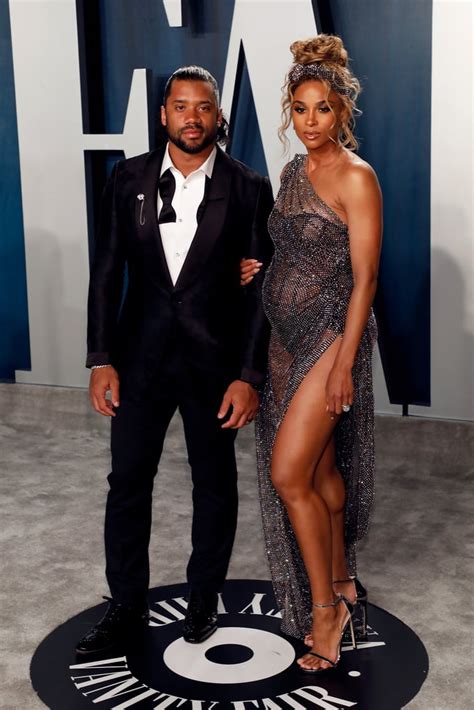 Ciara and Russell Wilson at the Vanity Fair Oscars Afterparty 2020 ...