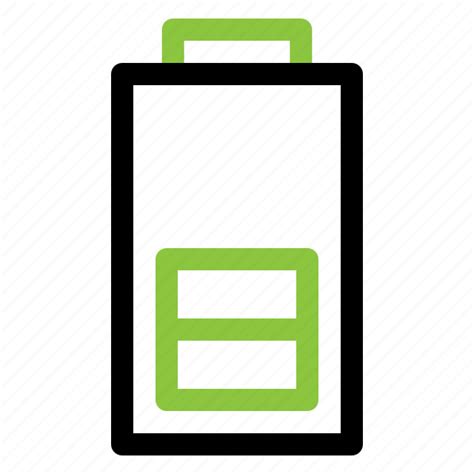 1, half, battery, energy, electric, power icon - Download on Iconfinder