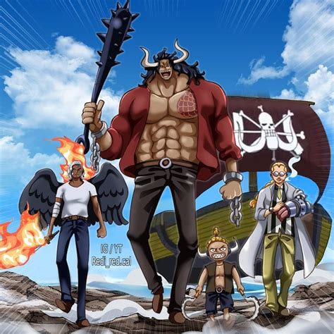 Re D. CalはInstagramを利用しています:「"Beast pirates " first time sailing ⛵⚓ #onepiece #onepiecefanart # ...