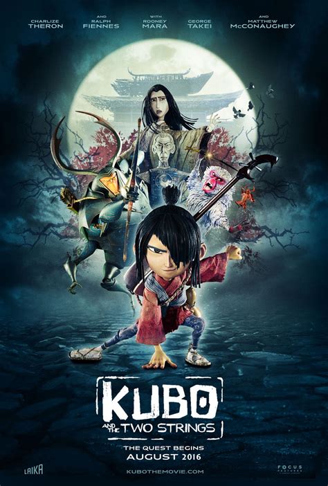 Kubo and the Two Strings (2016) posters by Jeff Aguila | Animated movie posters, Animation film ...