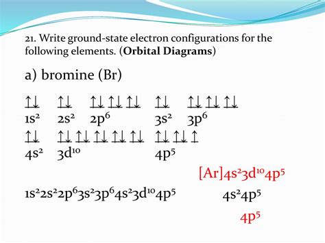 Electron Configuration For Bromine