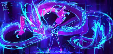 League Of Legends Kda Akali Neon - Akali Kda Wallpaper 4k (#3140640 ...