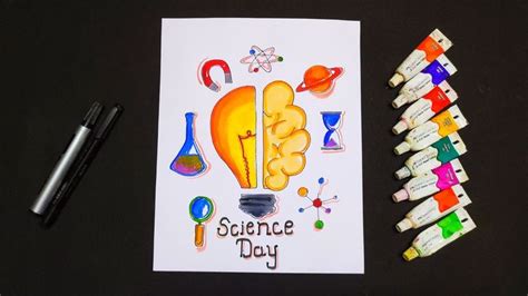 National Science Day Drawing / Easy Science Day Poster Drawing / National science day easy ...