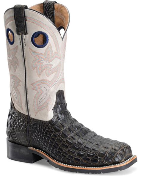 Double H Men's 12" Caiman Print Steel Toe Western Boots | Boot Barn