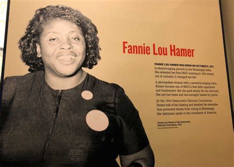 Civil Rights Activist and Author Fannie Lou Hamer