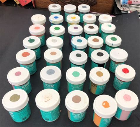 Lot of 33 Scioto (Duncan) Opaque Stain Ceramic Paints rare discontinued htf | eBay