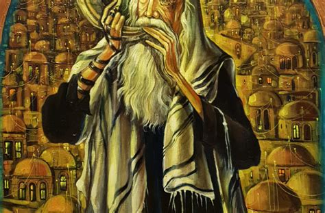 Original Oil Painting: Sounding the Shofar - Alex Levin