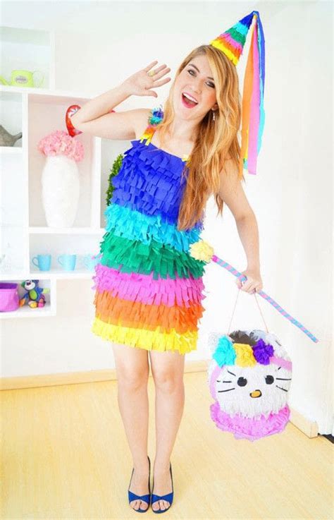 Diy Piñata Costume · How To Make A Full Costume · Papercraft on Cut Out ...