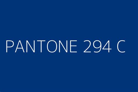 PANTONE 294 C Color HEX code