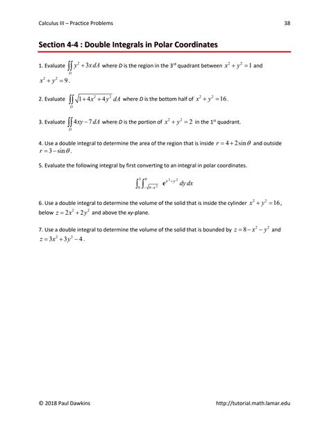 SOLUTION: Calciii line integrals complete chapter practise problems: Vector Fields, Line ...