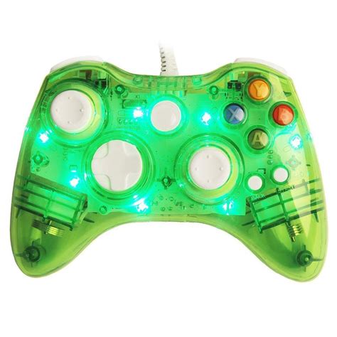 Glow USB Wired/Wireless Game Controller For Microsoft Xbox 360 Slim&PC ...