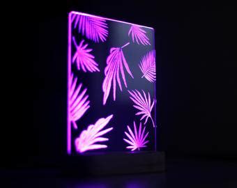 Led Desk Lamps Neon Table Lamp Bedroom Night Light by LandLamp Bedside Night Lamps, Table Lamps ...