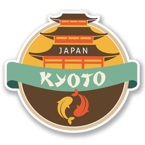 2 x Japan Kyoto Vinyl Sticker #5707 – Destination Vinyl Ltd Surf ...