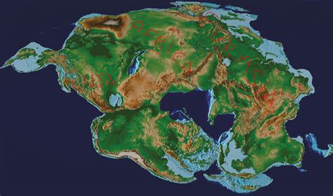 Pangea Map Climate