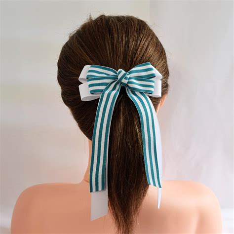 Hair Bow Hair Bows for Women Ponytail Bow Long Tail Hair - Etsy