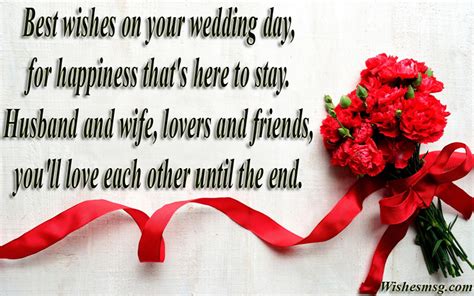 70+ Wedding Wishes : Wedding Messages and Quotes - WishesMsg