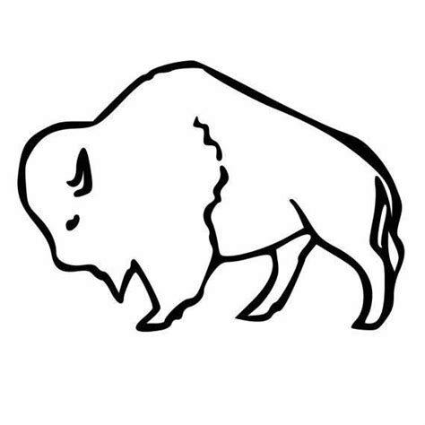 Buffalo Outline Drawing at PaintingValley.com | Explore collection of ...